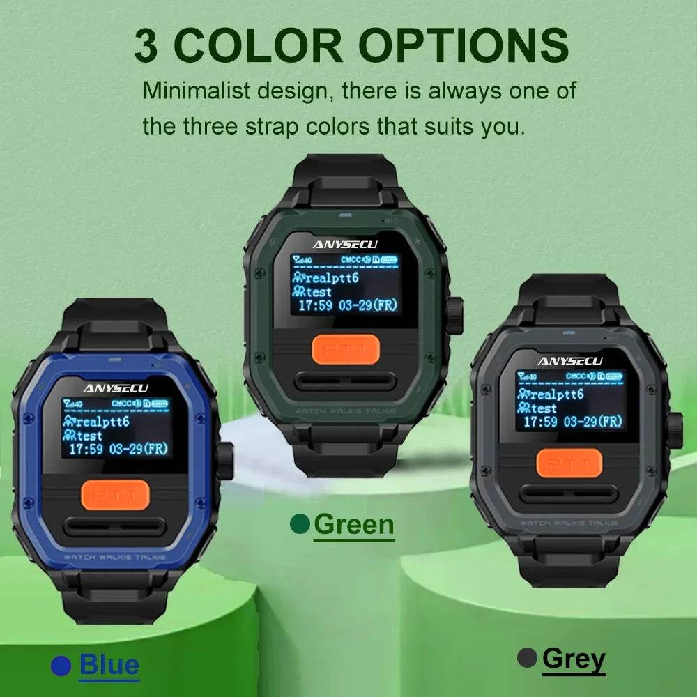 New Anysecu Radio C100 Global PTT Watch Radio Unlimited Talk - ToylandEU