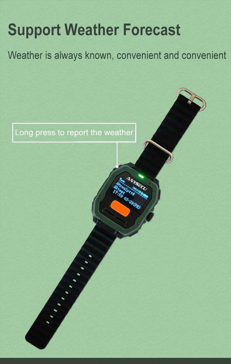 New Anysecu Radio C100 Global PTT Watch Radio Unlimited Talk - ToylandEU