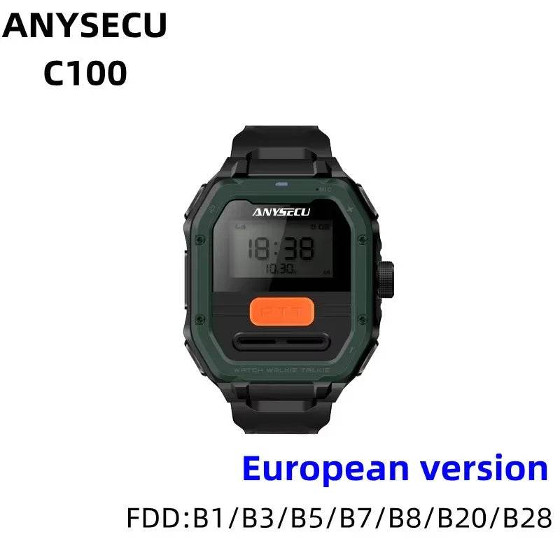 New Anysecu Radio C100 Global PTT Watch Radio Unlimited Talk - ToylandEU
