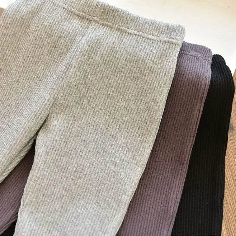 New Arrival Premium Soft Flare Leggings For Girls Heart Embroidery Versatile Summer Casual Wear For Active Girls - ToylandEU