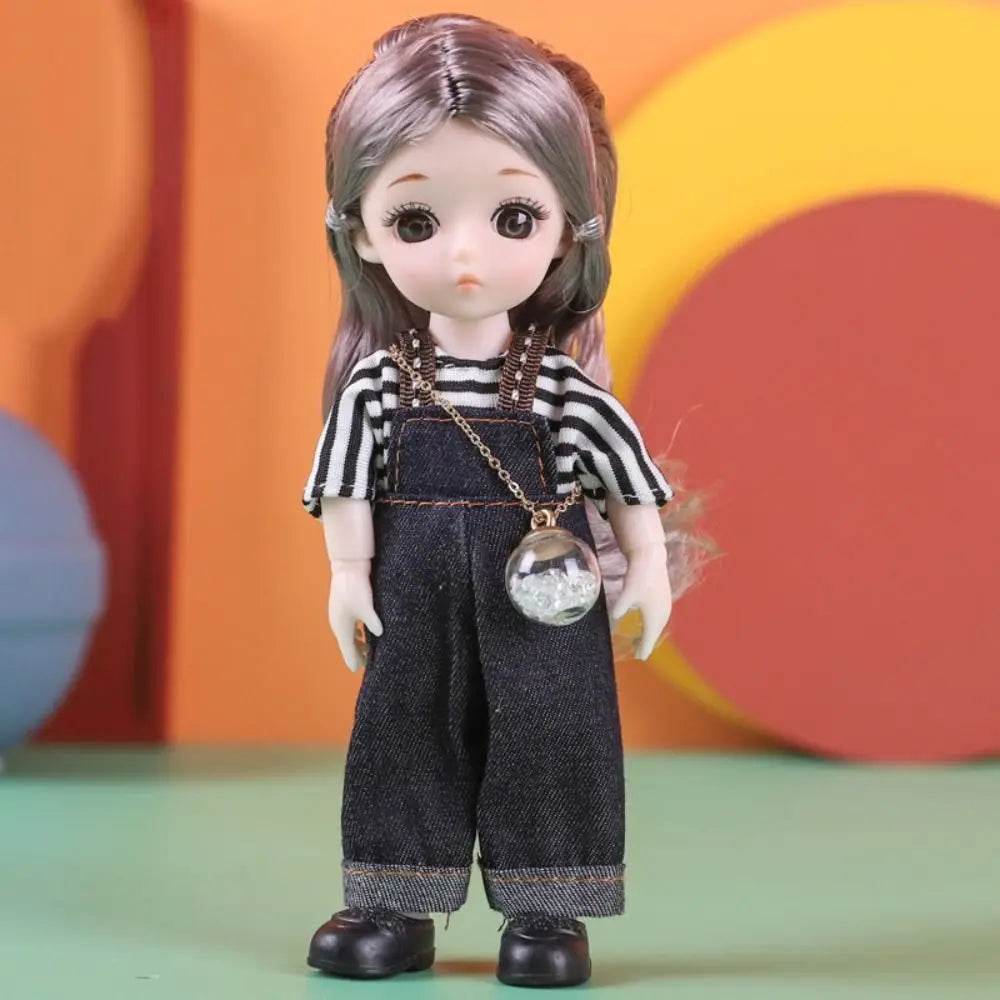 New Birthday Gift 1/12 BJD Doll Toys 16cm 13 Movable Joints - ToylandEU