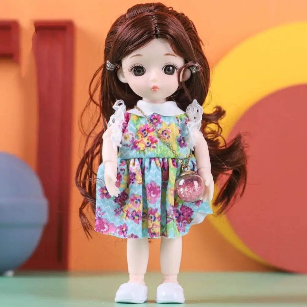 New Birthday Gift 1/12 BJD Doll Toys 16cm 13 Movable Joints - ToylandEU