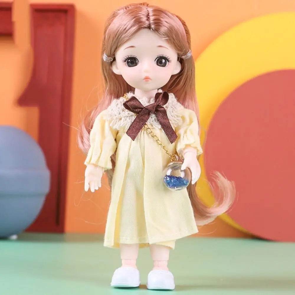 New Birthday Gift 1/12 BJD Doll Toys 16cm 13 Movable Joints - ToylandEU