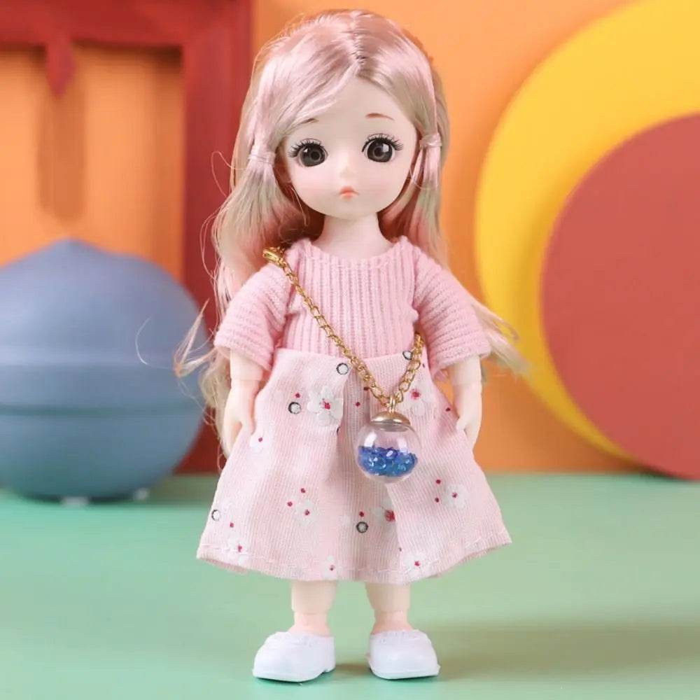 New Birthday Gift 1/12 BJD Doll Toys 16cm 13 Movable Joints - ToylandEU