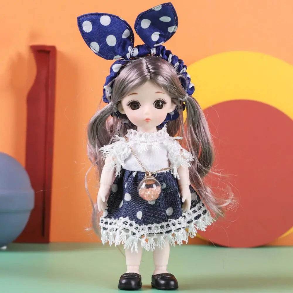 New Birthday Gift 1/12 BJD Doll Toys 16cm 13 Movable Joints - ToylandEU