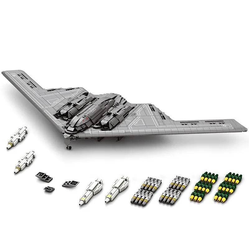 New Building Block Set Stealth Bomber With Missiles For Kids - ToylandEU