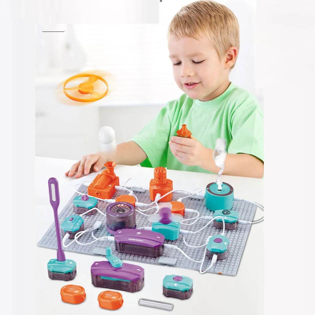 New DIY Science Experiment Electronic Building Blocks Children's Circuit Physics Toys to Exercise Thinking Ability - ToylandEU