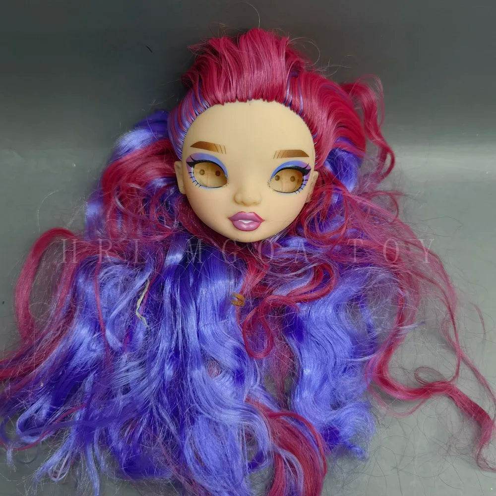 New Doll Head 29cm Rainbow Eyeless For DIY Dress Up - ToylandEU