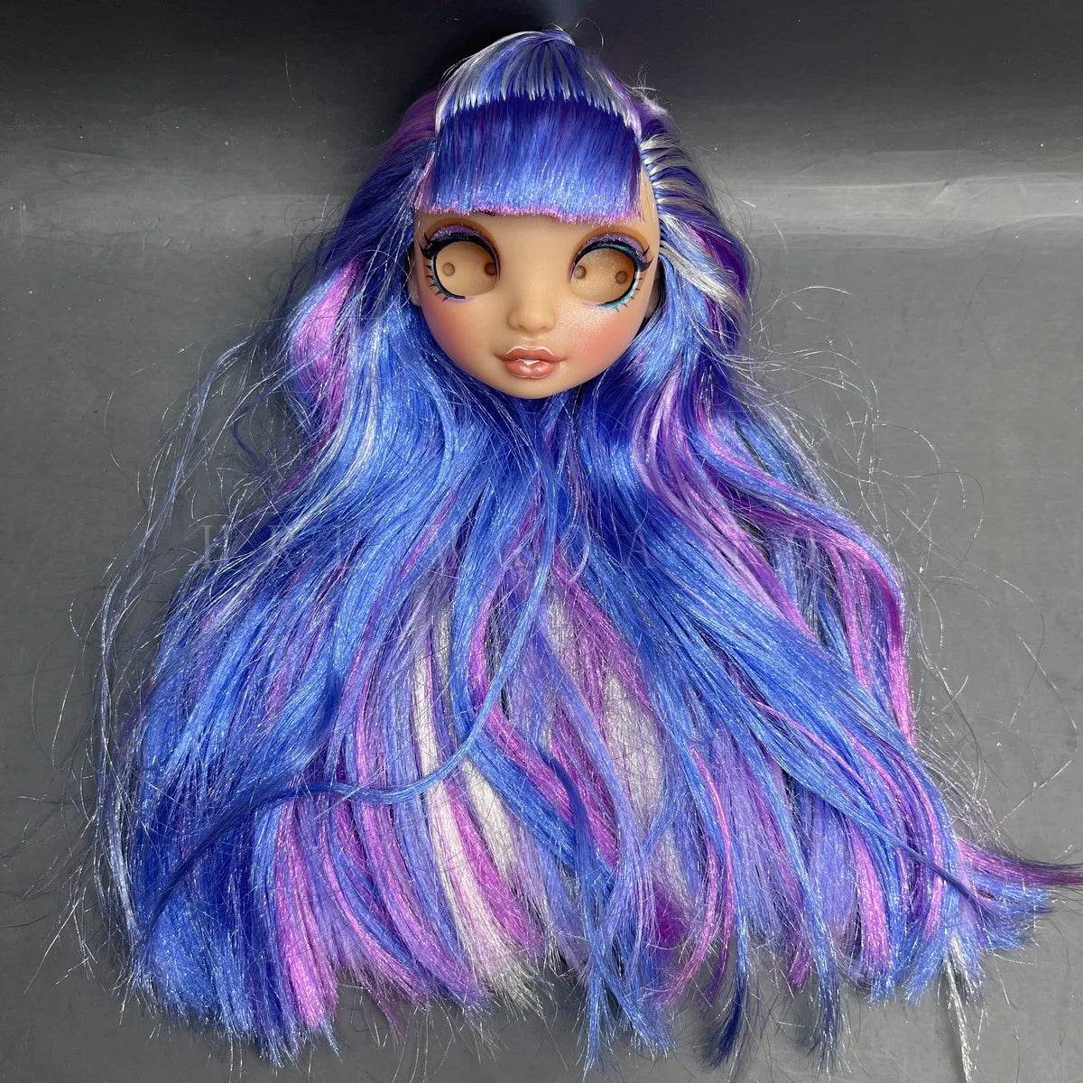 New Doll Head 29cm Rainbow Eyeless For DIY Dress Up - ToylandEU