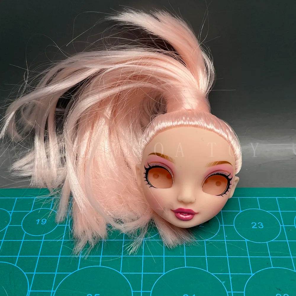 New Doll Head 29cm Rainbow Eyeless For DIY Dress Up - ToylandEU