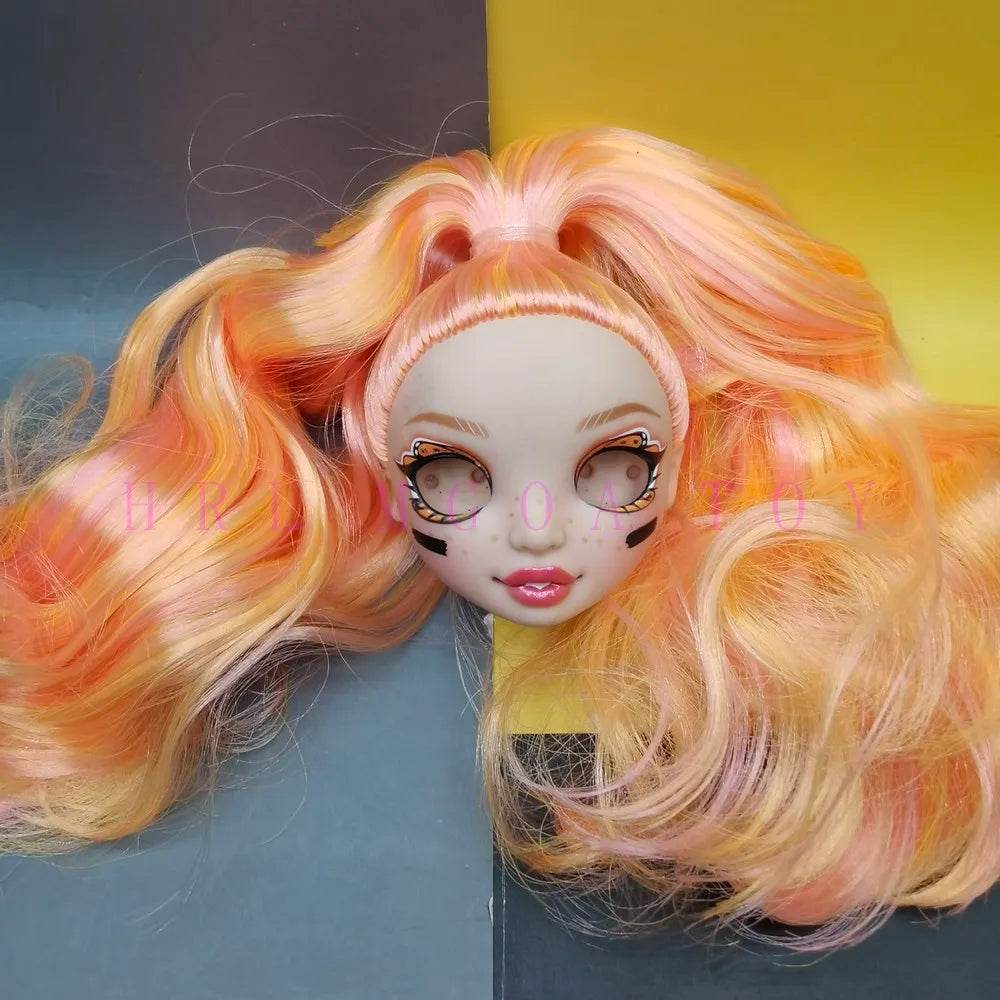 New Doll Head 29cm Rainbow Eyeless For DIY Dress Up - ToylandEU