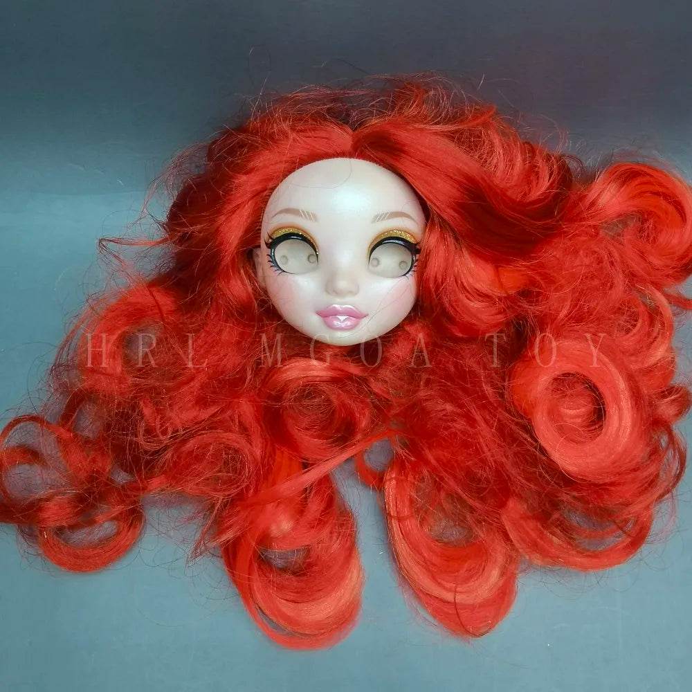 New Doll Head 29cm Rainbow Eyeless For DIY Dress Up - ToylandEU