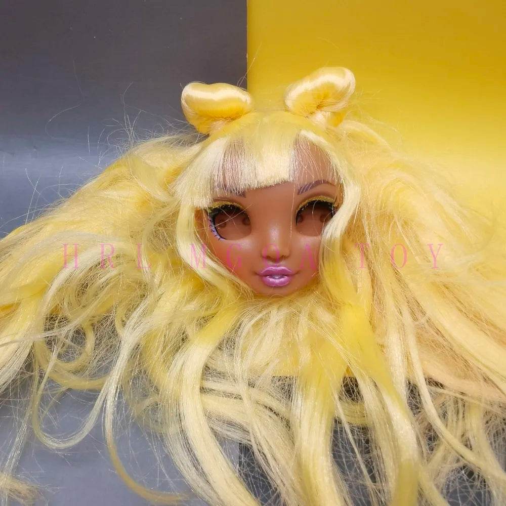 New Doll Head 29cm Rainbow Eyeless For DIY Dress Up - ToylandEU