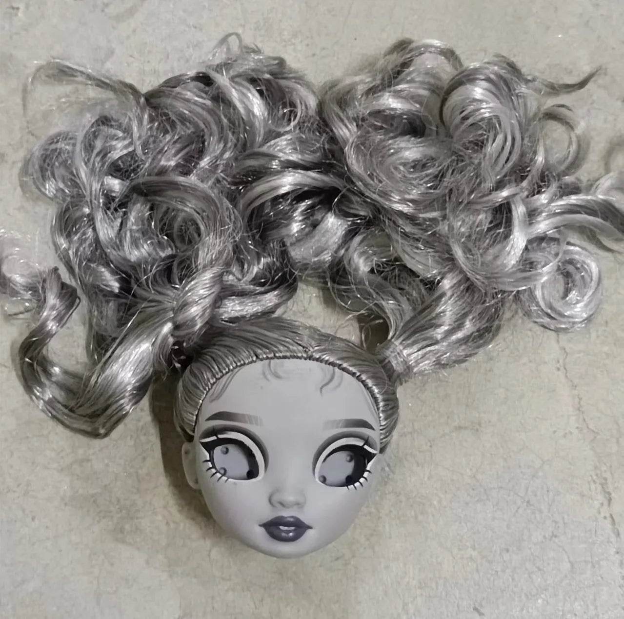 New Doll Head 29cm Rainbow Eyeless For DIY Dress Up - ToylandEU