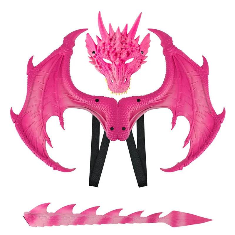 New Dragon Mask Rubber Prop For Kids Halloween Cosplay - ToylandEU