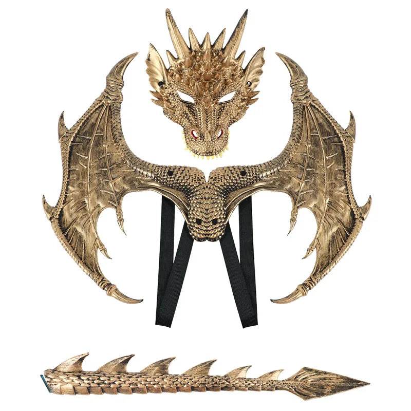 New Dragon Mask Rubber Prop For Kids Halloween Cosplay - ToylandEU