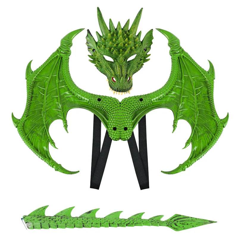 New Dragon Mask Rubber Prop For Kids Halloween Cosplay - ToylandEU