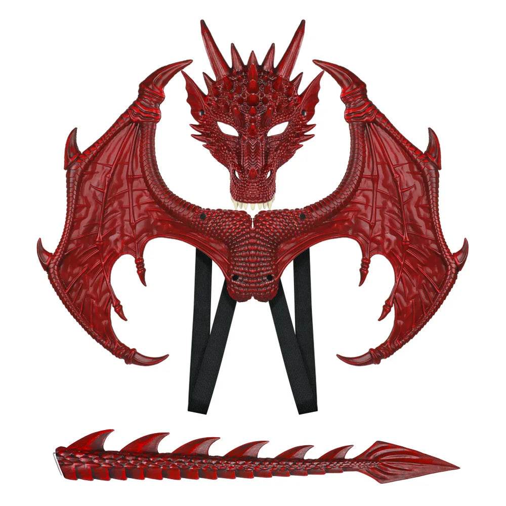 New Dragon Mask Rubber Prop For Kids Halloween Cosplay - ToylandEU