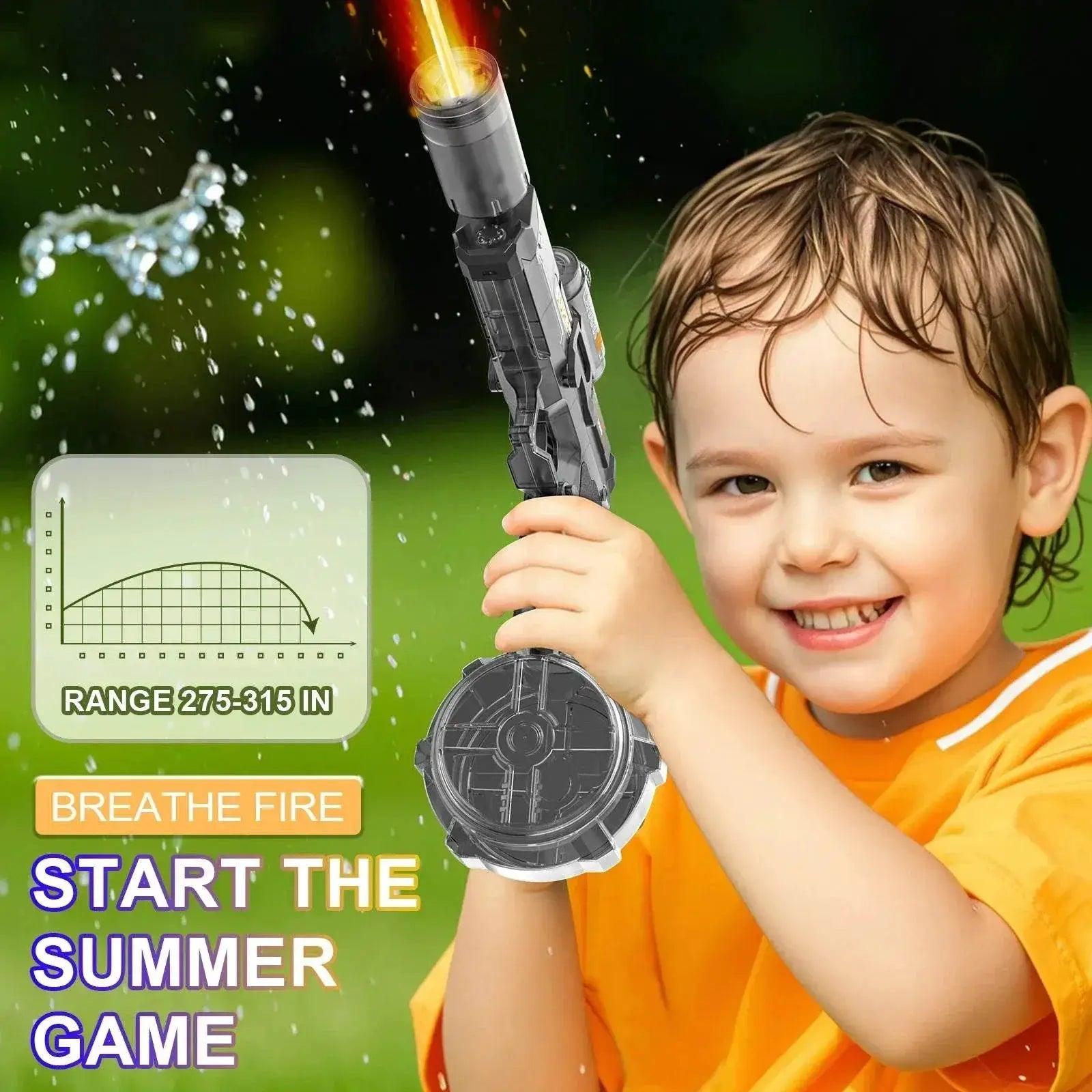  New Electric Water Gun With Light Sprays Flame Effect -  ToylandEU™