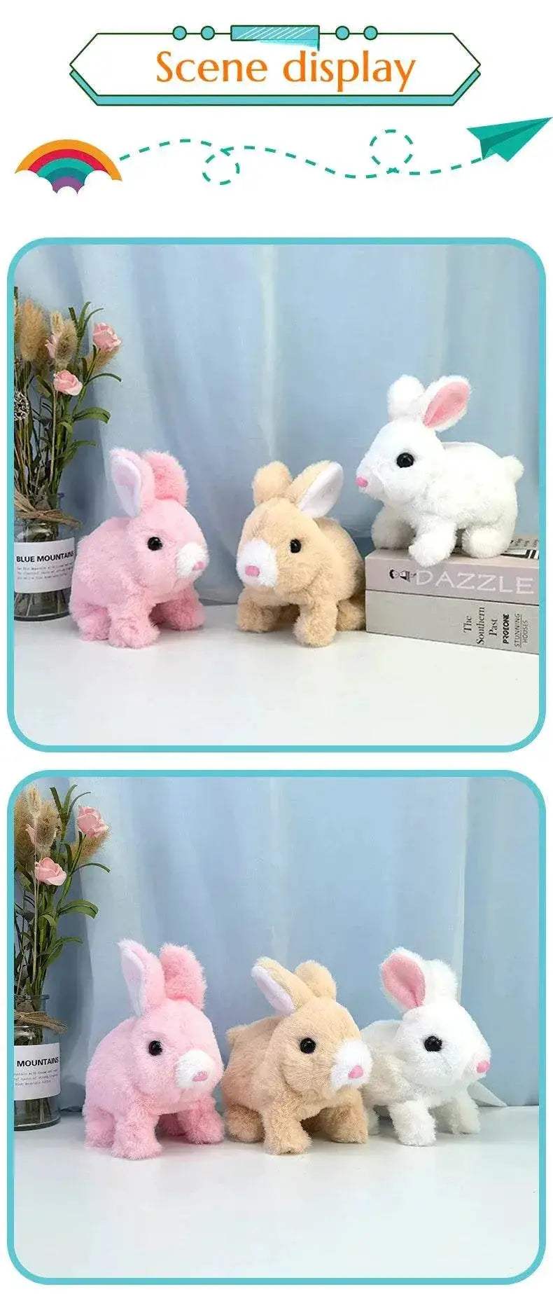 New Electronic Plush Rabbit Toy Robot Animal For Kids - ToylandEU