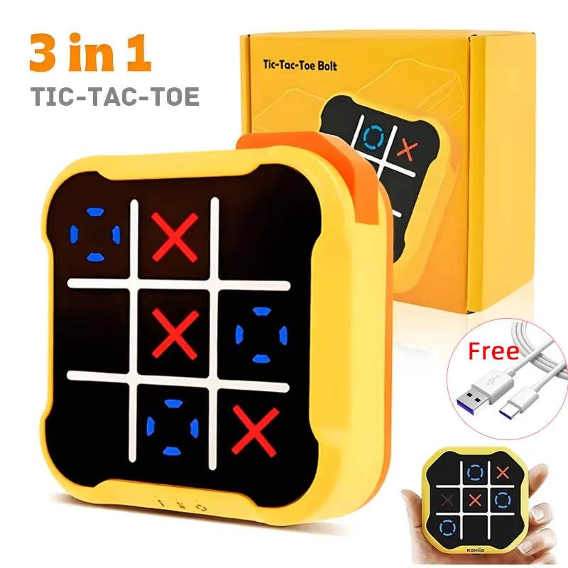 New Electronic TIC-TAC-TOE Bolt Chess Game for Kids Gifts - ToylandEU