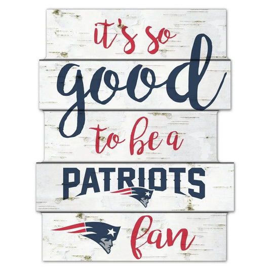  New England Patriots 11x14 Wood Sign Good To Be A Fan -  ToylandEU™