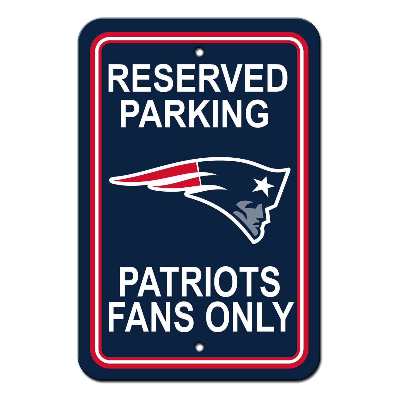 New England Patriots 12x18 Plastic Reserved Parking Sign - ToylandEU