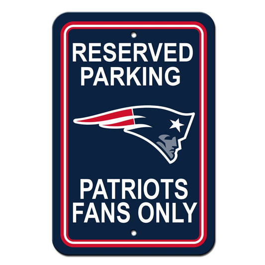 New England Patriots 12x18 Plastic Reserved Parking Sign - ToylandEU