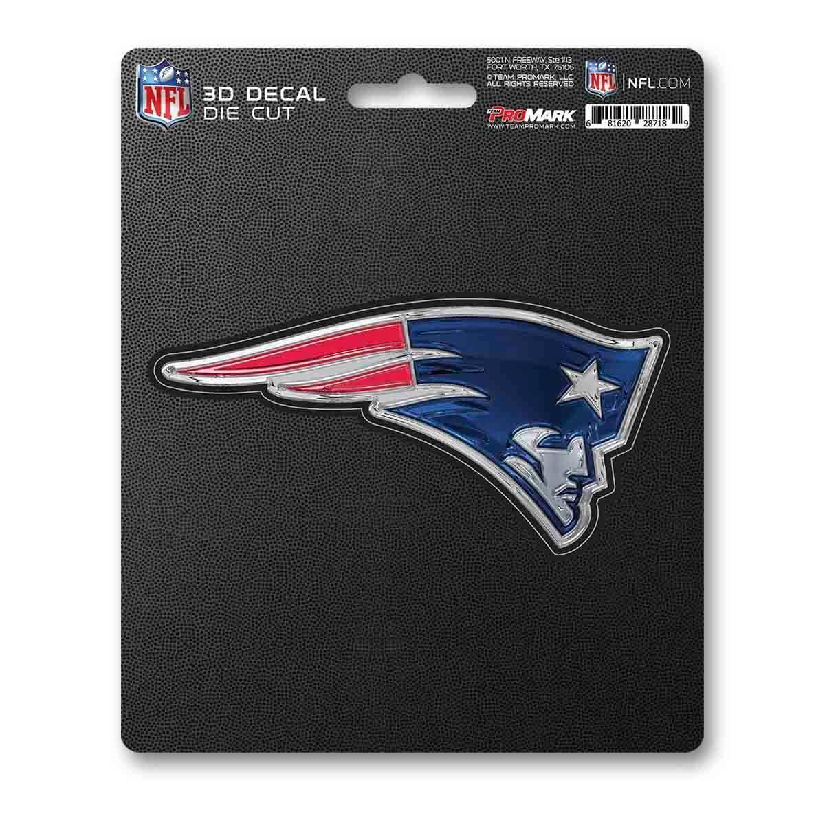  New England Patriots 3D Die Cut Decal 5 By 6 Inch Logo -  ToylandEU™