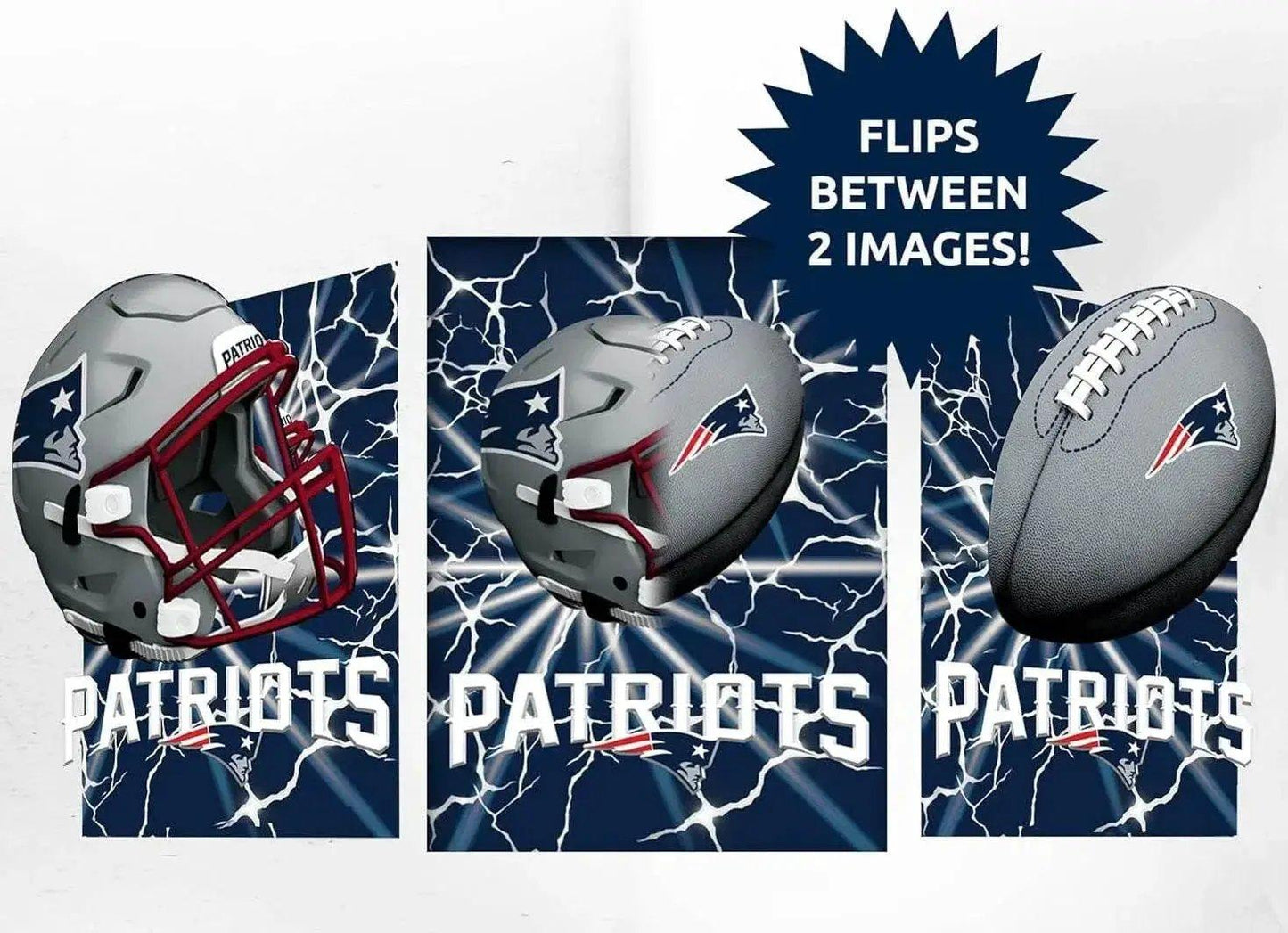  New England Patriots 3D Lenticular Art Print 12x16 Flip -  ToylandEU™
