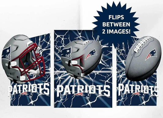  New England Patriots 3D Lenticular Art Print 12x16 Flip -  ToylandEU™