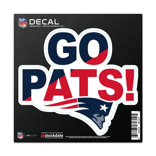 New England Patriots 6x6 All Surface Vinyl Decal Sticker - ToylandEU