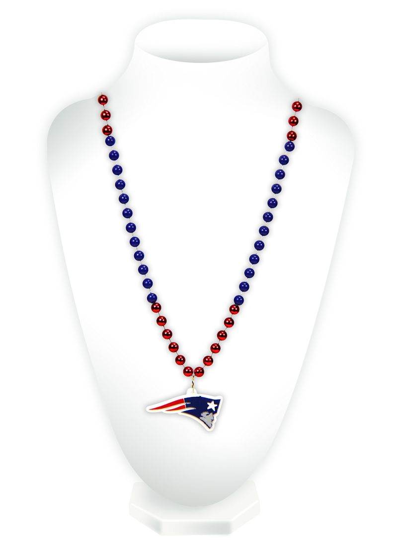 New England Patriots Beads with Medallion Mardi Gras Style - ToylandEU
