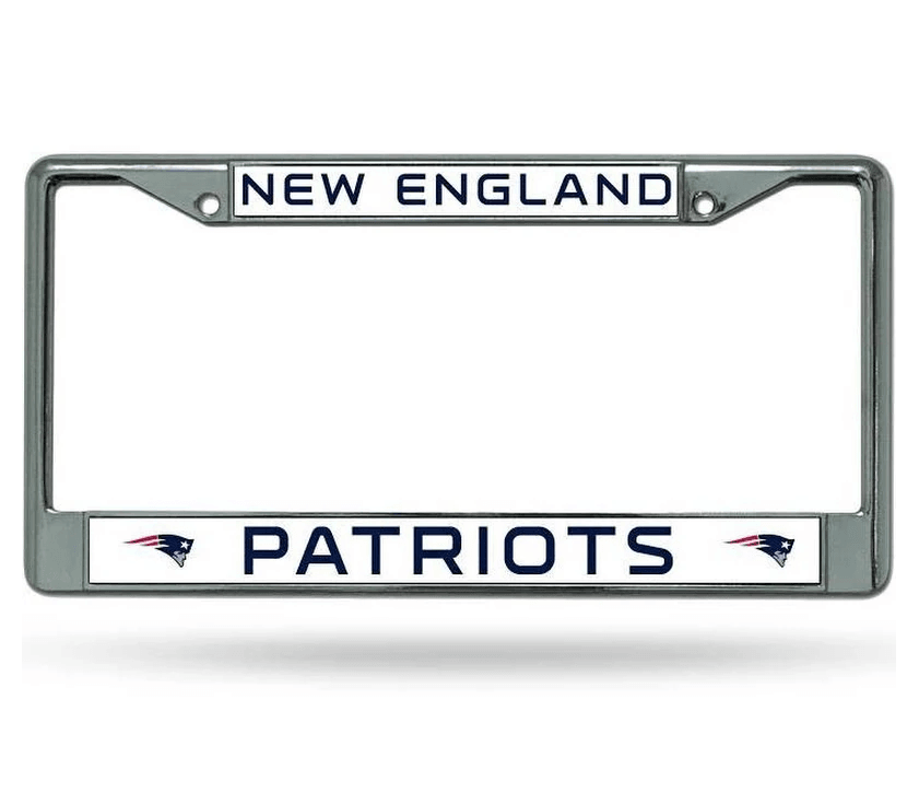 New England Patriots Chrome License Plate Frame Rico - ToylandEU