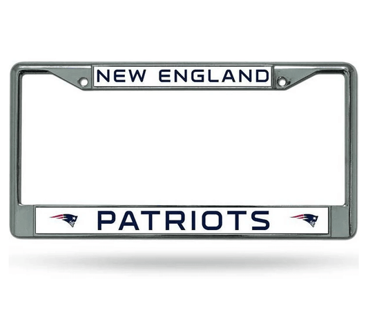 New England Patriots Chrome License Plate Frame Rico - ToylandEU