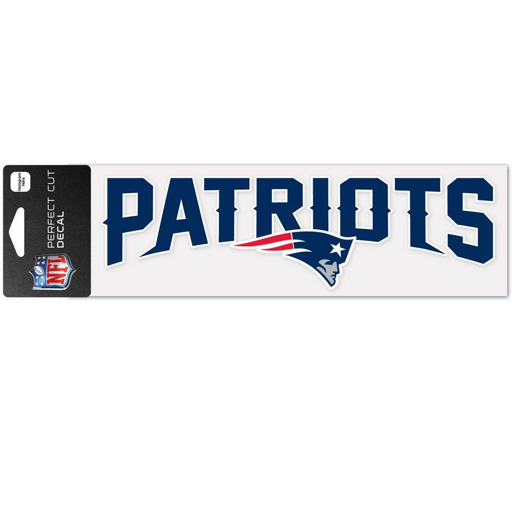 New England Patriots Decal 3x10 Perfect Cut Wordmark Color - ToylandEU