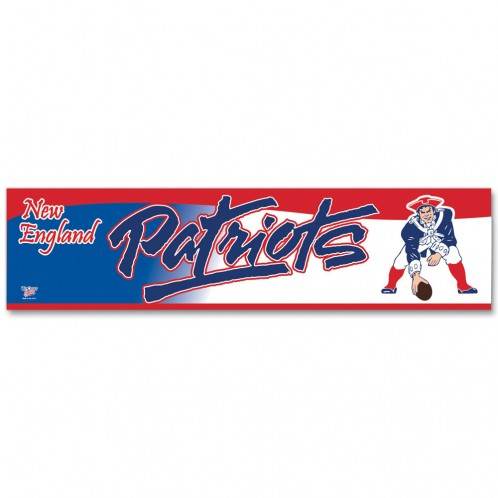 New England Patriots Decal 3x12 Bumper Strip Style Logo - ToylandEU