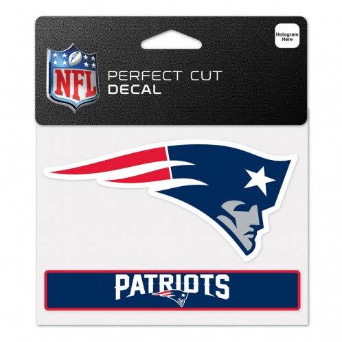 New England Patriots Decal 4.5x5.75 Perfect Cut Color - ToylandEU