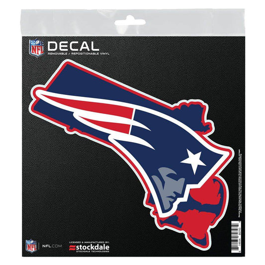 New England Patriots Decal 6x6 All Surface State Shape - ToylandEU