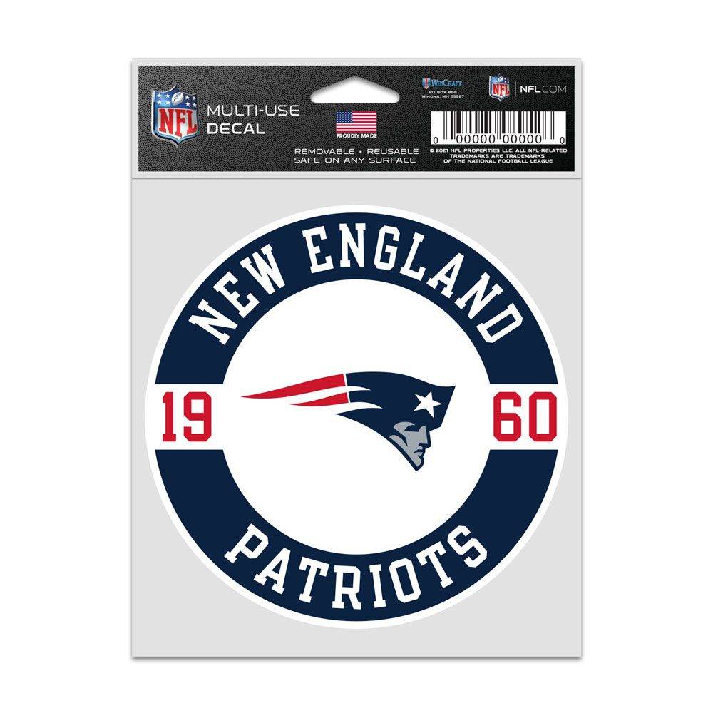 New England Patriots Decal Patch 3.75x5 Inches Wincraft - ToylandEU