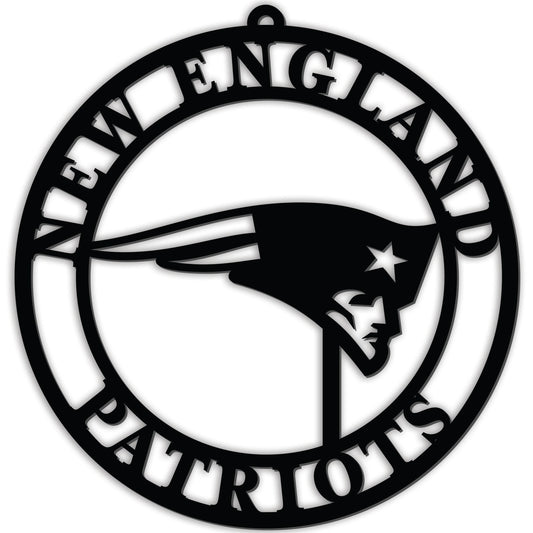 New England Patriots Door Hanger 16 Inch PVC Black Logo - ToylandEU