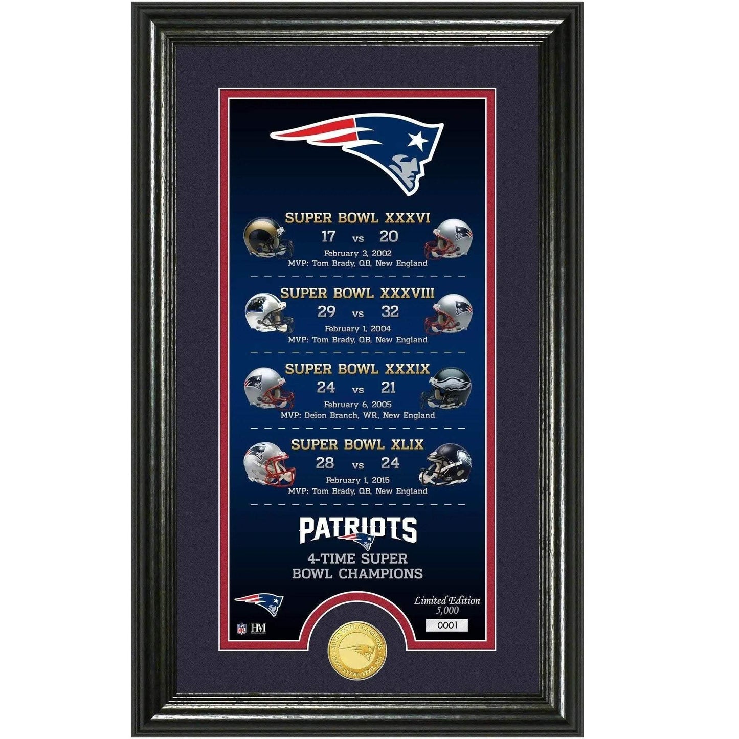  New England Patriots Legacy Bronze Coin Photo Mint Series -  ToylandEU™