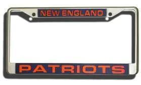  New England Patriots License Plate Frame Laser Cut Chrome -  ToylandEU™