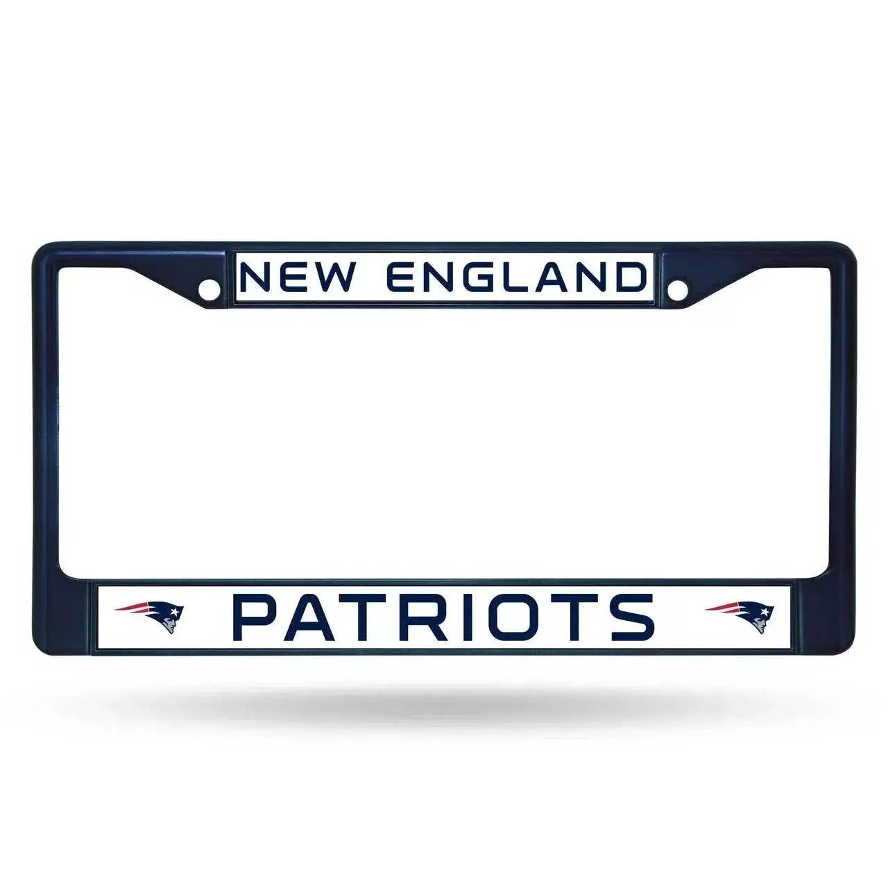  New England Patriots License Plate Frame Metal Navy -  ToylandEU™