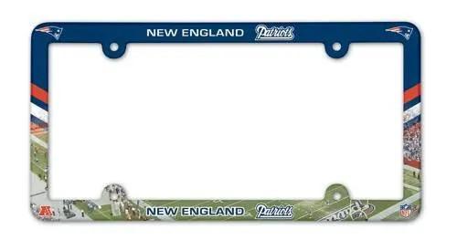  New England Patriots License Plate Frame Plastic Full Color Style -  ToylandEU™