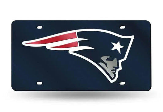  New England Patriots License Plate Laser Cut Navy 6x12 -  ToylandEU™