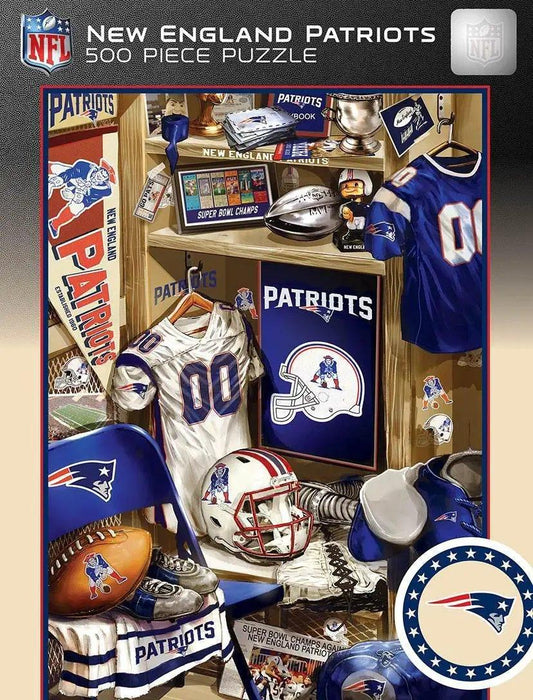  New England Patriots Locker Room Puzzle 500 Piece Set -  ToylandEU™