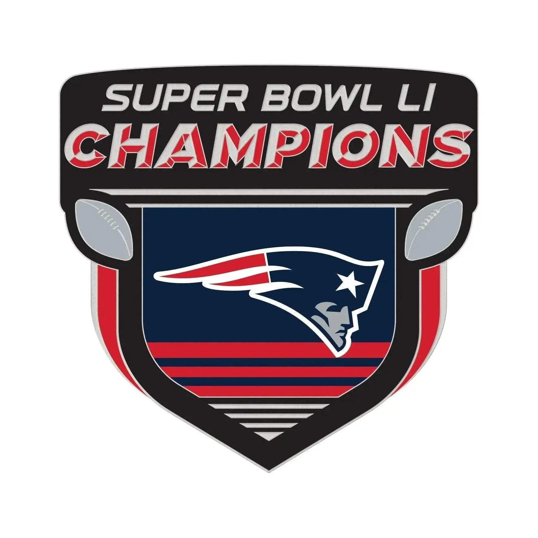 New England Patriots Pin Collector Card Style Jewelry - ToylandEU