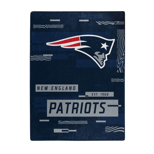 New England Patriots Raschel Throw Blanket Digitize Design - ToylandEU