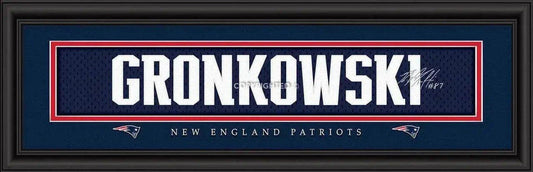  New England Patriots Rob Gronkowski Print 8x24 Framed -  ToylandEU™